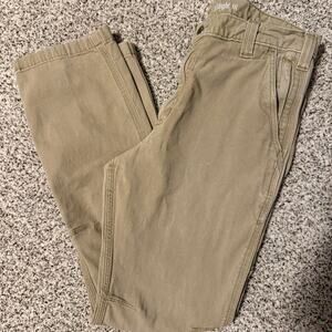 Carhartt straight fit work pants in khaki. Size 34x30